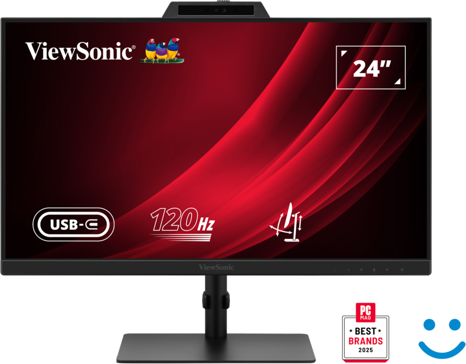ViewSonic VG2441V Windows Hello Sertifikalı Web Kameralı 24&quot